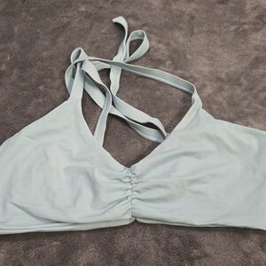 Fused Hawaii Seaglass Light Blue Bikini Top